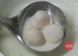 蛋香豆浆汤圆的做法图解2