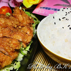 香酥鸡排饭的做法[图]