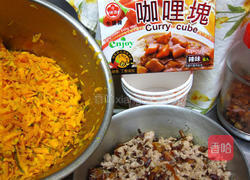 南瓜咖哩油葱粿的做法图解2