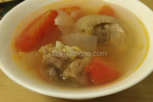洋葱鸡肉番茄汤