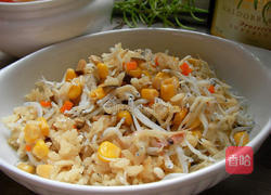 豪气吻仔鱼电锅饭的做法图解5