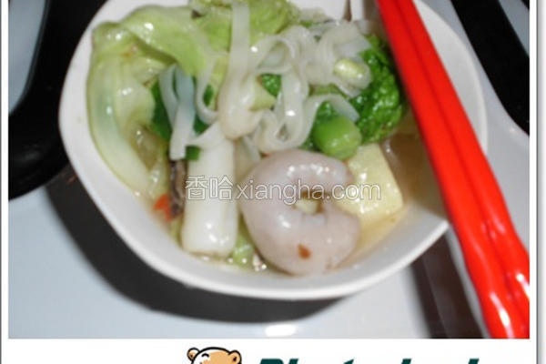燕饺炖白菜汤意面