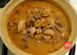 红咖哩芋头鸡煲的做法图解5