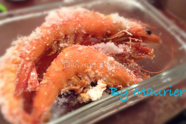 简易海盐焗烤虾