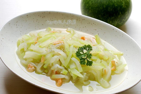 虾米炒蒲瓜