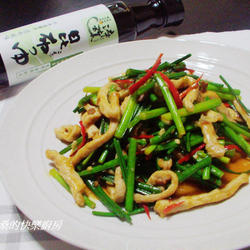 鱼香肉丝炒韭菜花的做法[图]