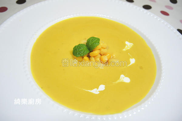 玉米蘑菇南瓜浓汤的做法 菜谱 香哈网 玉米蘑菇南瓜浓汤的做法 菜谱 香哈网