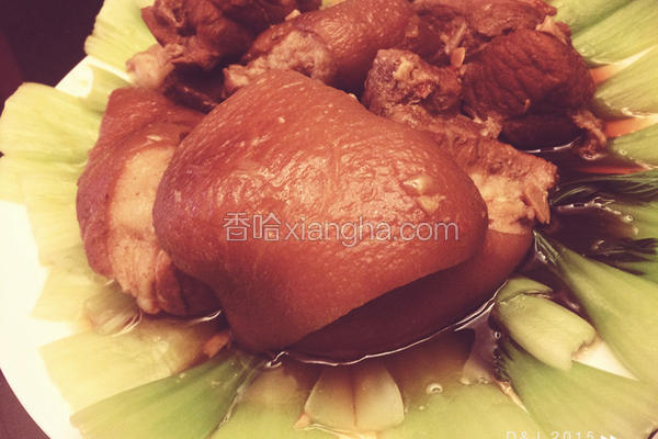 红烧啤酒猪脚元蹄