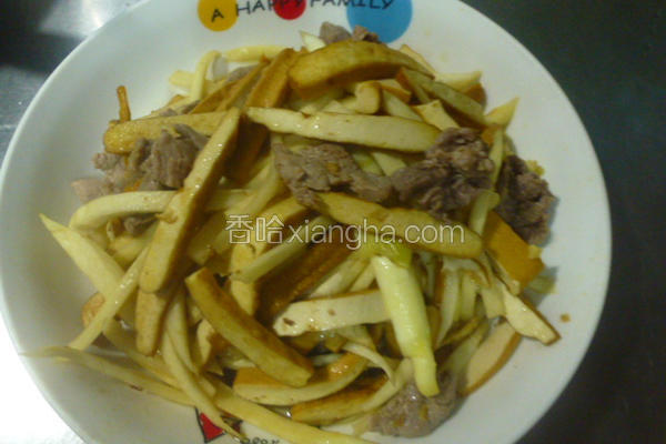 肉丝炒笋丝干丝