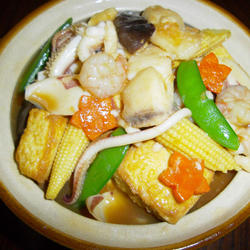 海鲜豆腐煲的做法[图]