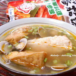 蛤蜊鲜汤油豆腐的做法[图]
