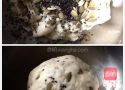 南瓜籽芝麻小煎饼的做法图解3