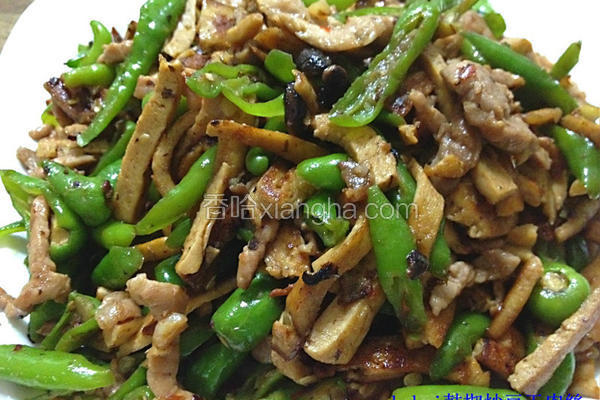 鼓椒炒豆干肉丝