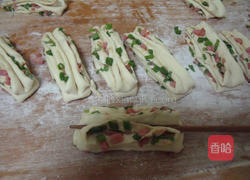 火腿香葱花卷的做法图解9