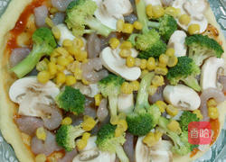 简易松饼粉披萨的做法图解3