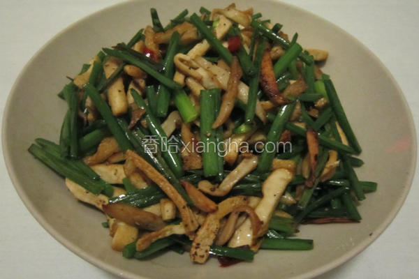 韭菜花炒豆干
