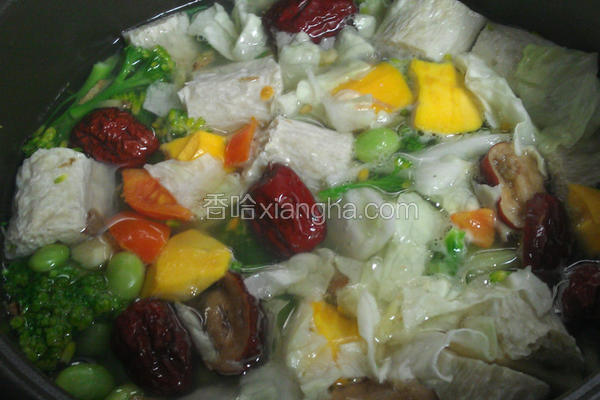 红枣山药蔬食汤
