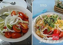 凉拌荷包蛋的做法图解3