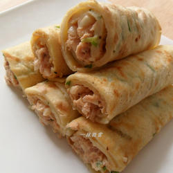 鲔鱼起司蛋饼卷的做法[图]