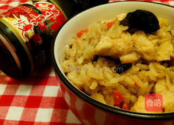 香菇鸡炊饭的做法图解9