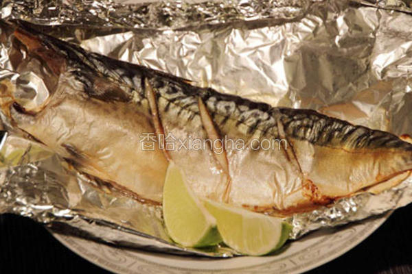 烤薄盐渍挪威鲭鱼