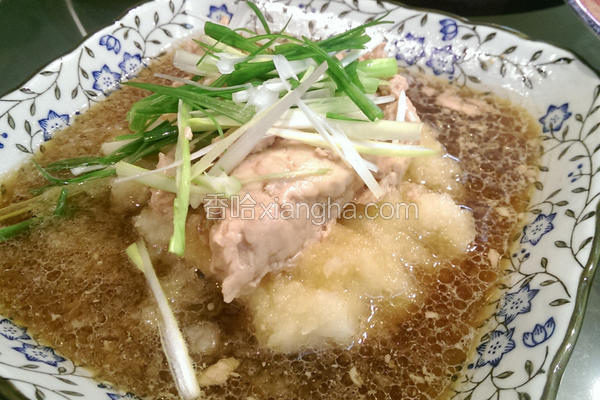 鳕鱼肝醋拌萝卜泥