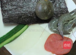 奇遇鲜虾海苔卷的做法图解2