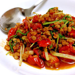 水菜炒猪肉的做法[图]