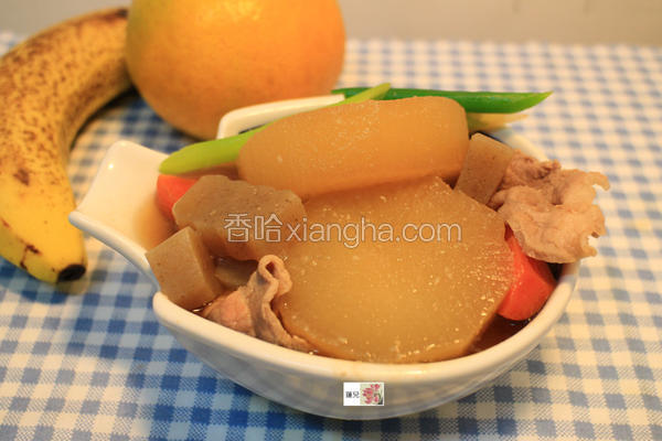 白萝卜炖肉