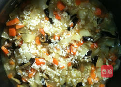 香菇鸡炊饭的做法图解7