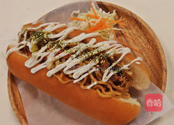 日式炒面面包的做法图解4