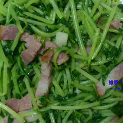 清炒培根豆苗的做法[图]