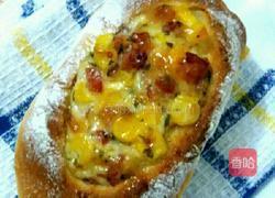 培根玉米粒沙拉面包的做法图解10