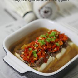 肉糜蒸豆腐的做法[图]