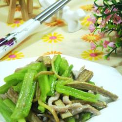 肉丝炒芹菜的做法[图]