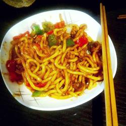 黑椒乌冬面的做法[图]