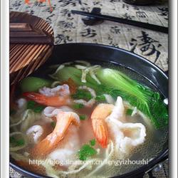 三鲜敲虾汤的做法[图]