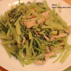 西芹肉丝的做法[图]