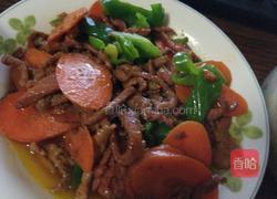 胡萝卜炒牛肉丝的做法图解4