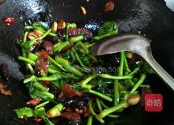 香肠炒菜苔的做法图解5
