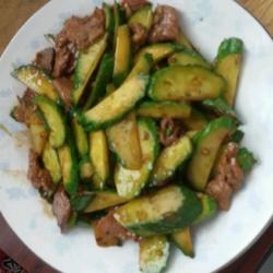 肉片炒黄瓜的做法[图]