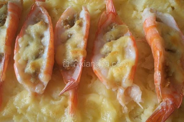 芝士鲜虾焗土豆泥