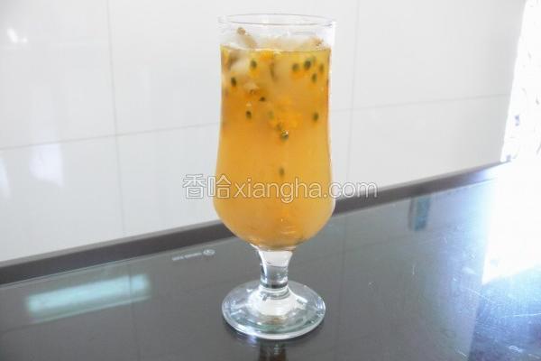 蜂蜜柠檬百香饮