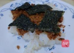 特制肉松海苔饭团的做法图解2