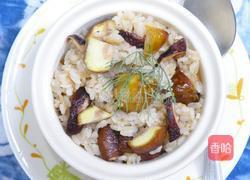 香菇栗子炊饭的做法图解4