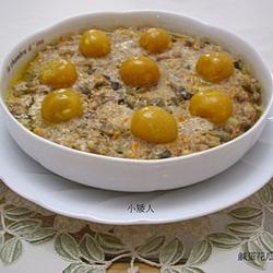 咸蛋花瓜蒸肉的做法[图]