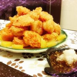 创意年菜日式炸虾的做法[图]