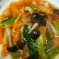青葱炒菇菇的做法[图]