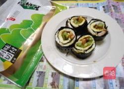 海苔芦笋虾蛋卷的做法图解9