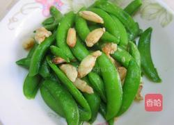 蟹肉甜豆炒的做法图解2